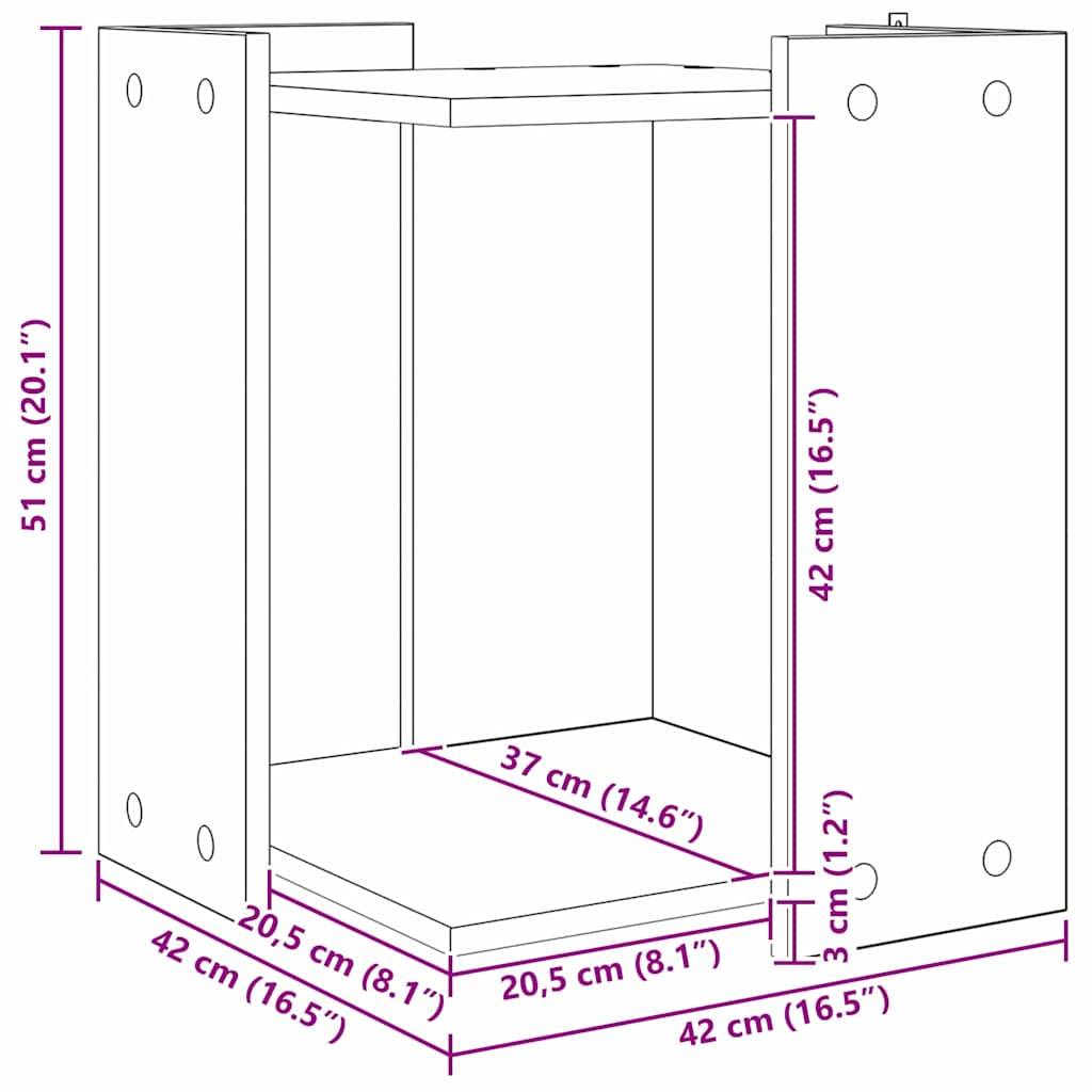 Chatiere bois noir  42 x 42 x 51 cm  - Prolenta premium p332.4 - Image 10