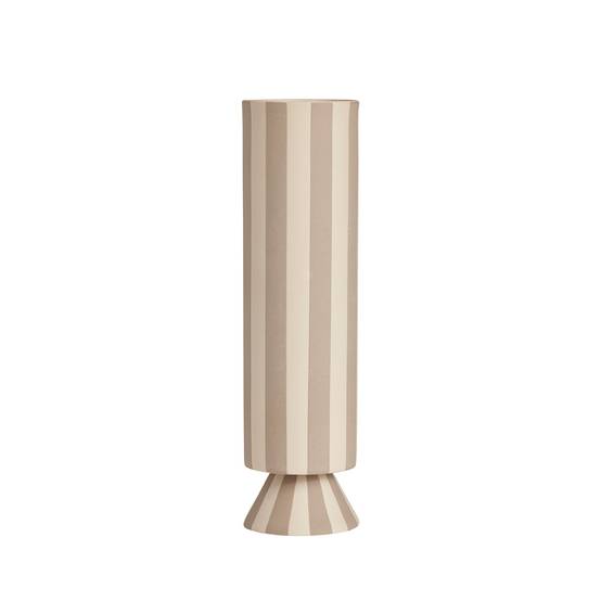 Vase gris grès Living - Image 1