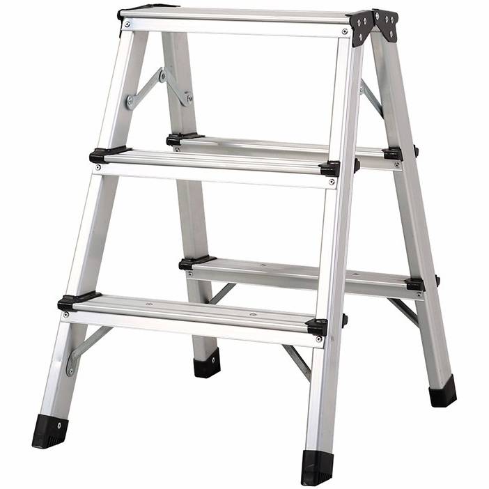 Gt Market - Escabeau pliable 3 marches en aluminium - GT MARKET - Imagen 1