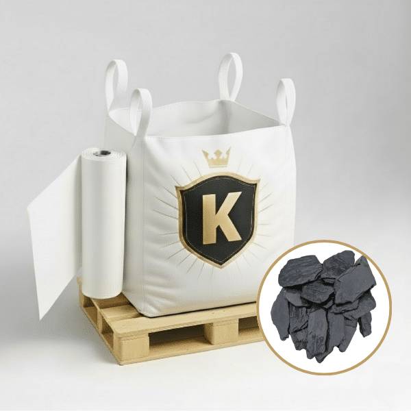 Kit Ardoise 30/70 + géotextile = 1 Big Bag d'ardoise 30/70mm 1.5T [environ 20m2 sur 5cm d'épaisseur] + 1 géotextile 25m2 - Image 1