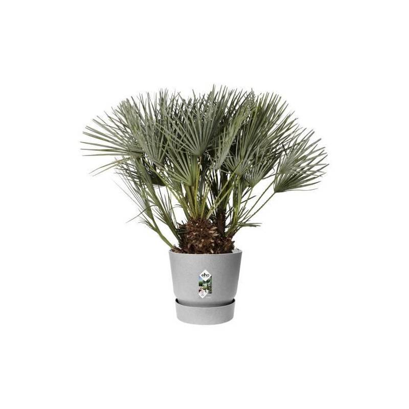 Elho - Elho Pot De Fleurs Rond Greenville 40 - Exterieur - O 39 X H 36,8 Cm - Gris Beton Vivant - Imagen 3