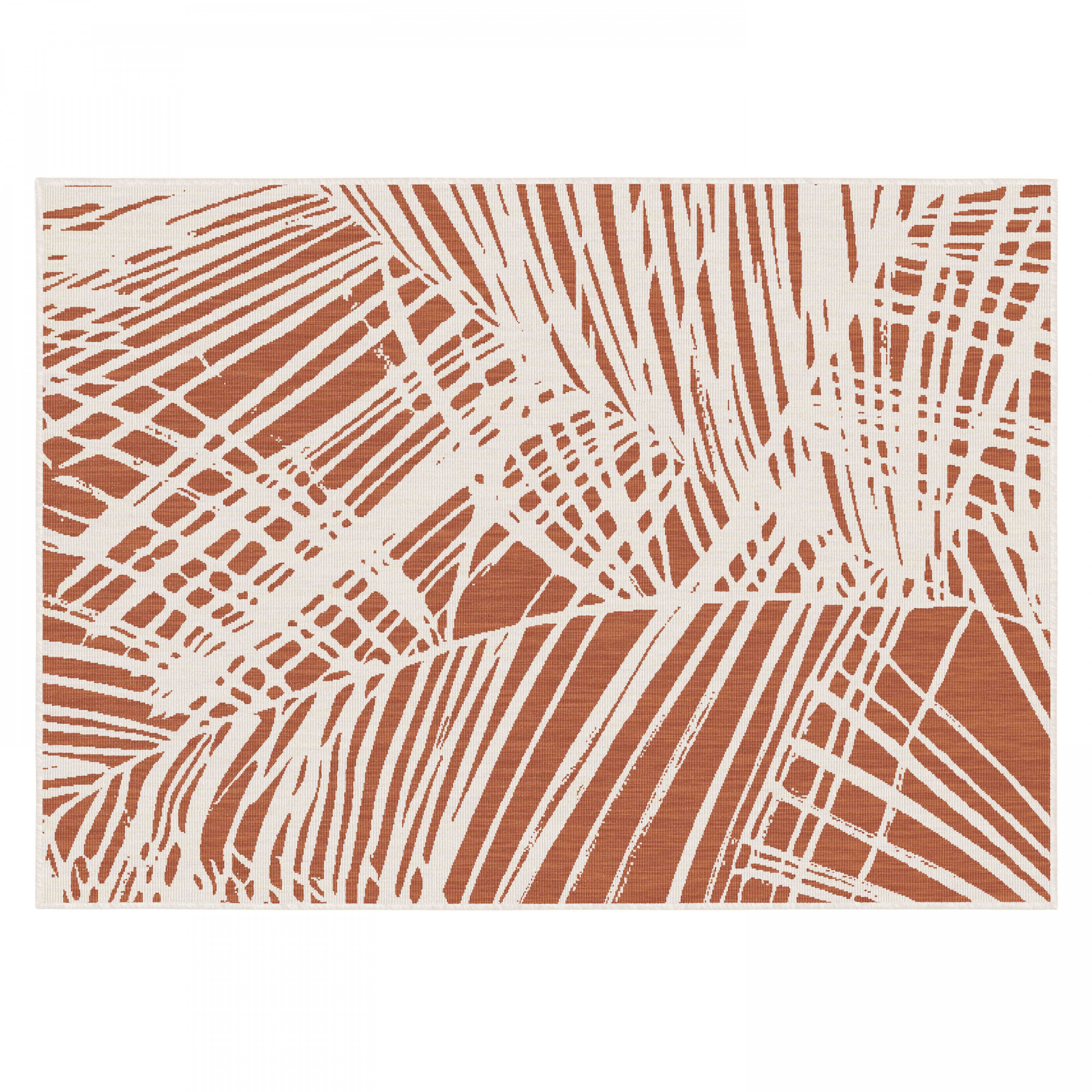 Oviala - Tapis d'extérieur en polypropylène 160 x 230 cm terracotta Palmio - Oviala - Imagen 3
