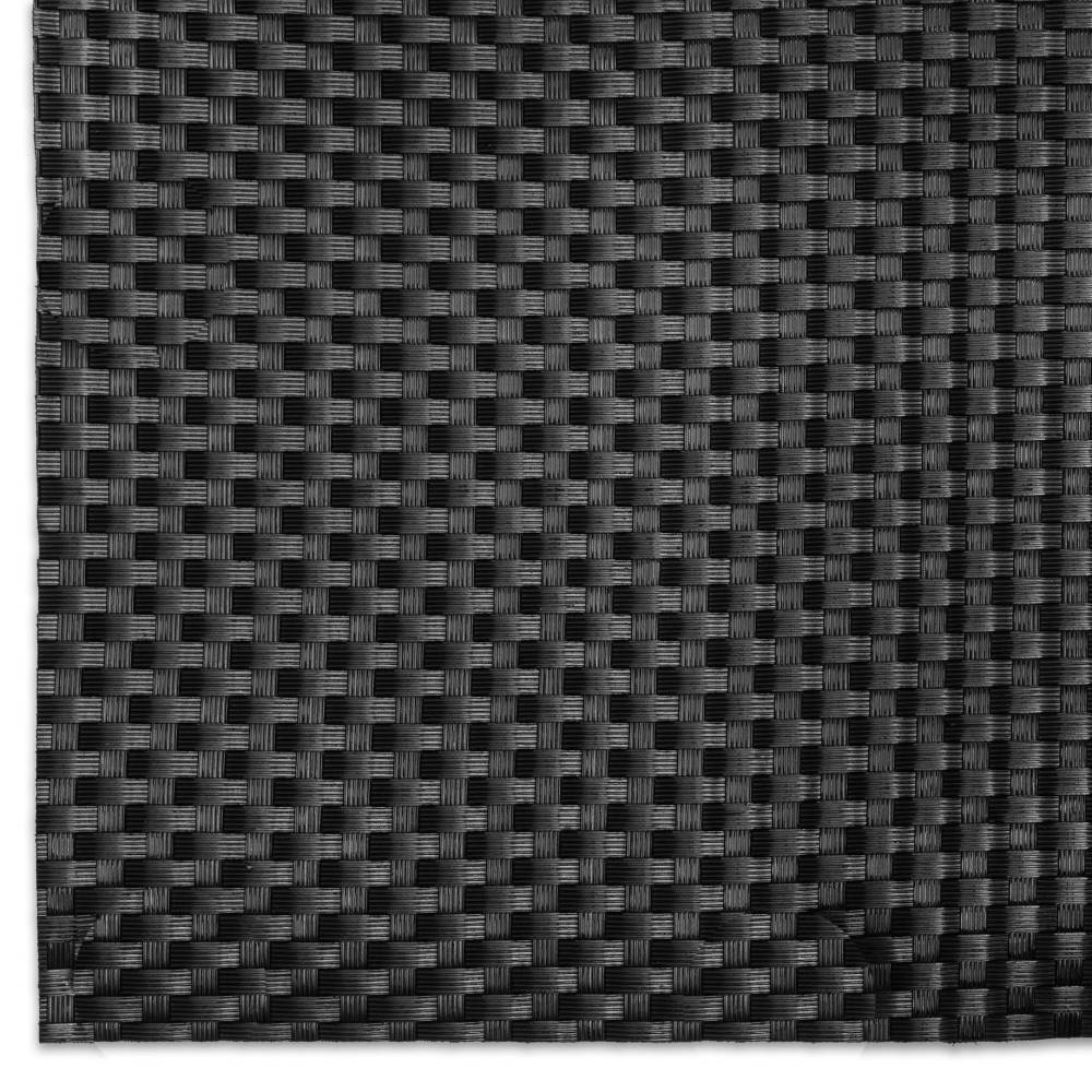 Rattan Art - Brise-vue en résine tressée pour balcon et clôture coloris noir 1 x 3 m - Imagen 3