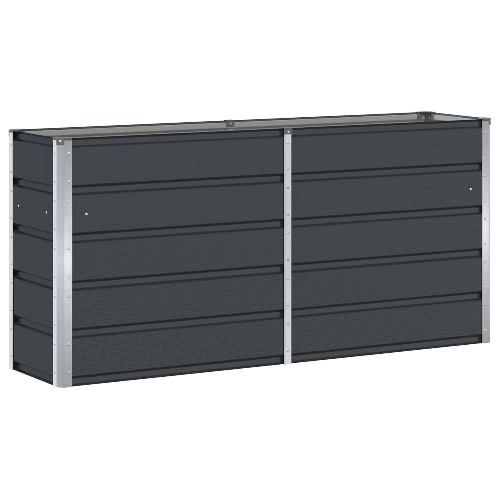 Vidaxl - Jardinière Anthracite 160 x 40 x 75 cm Acier vidaXL 42018187 - Image 2