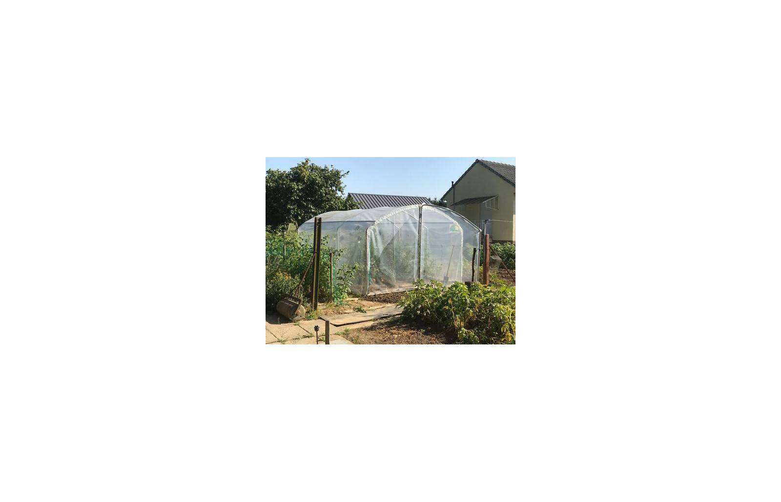 Serre tunnel de jardin - 18m² -  3 x 6 m - pieds droits - haute résistance à petit prix - LES SERRES TONNEAU - Image 3