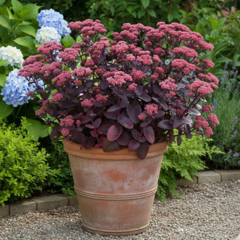 Orpin Chocolate Cherry, Sedum à fleurs Rose/ - feuillage Caduc - Godet - 5/20 cm - Imagen 4
