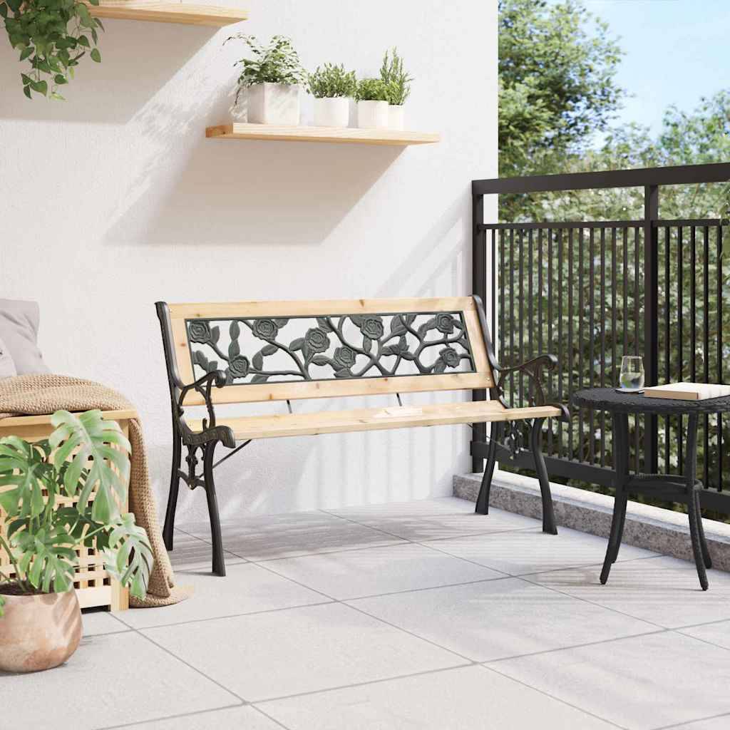 PANGIVO - Banc de jardin bois marron 116 x 54 x 73 cm - PANGIVO - Image 3