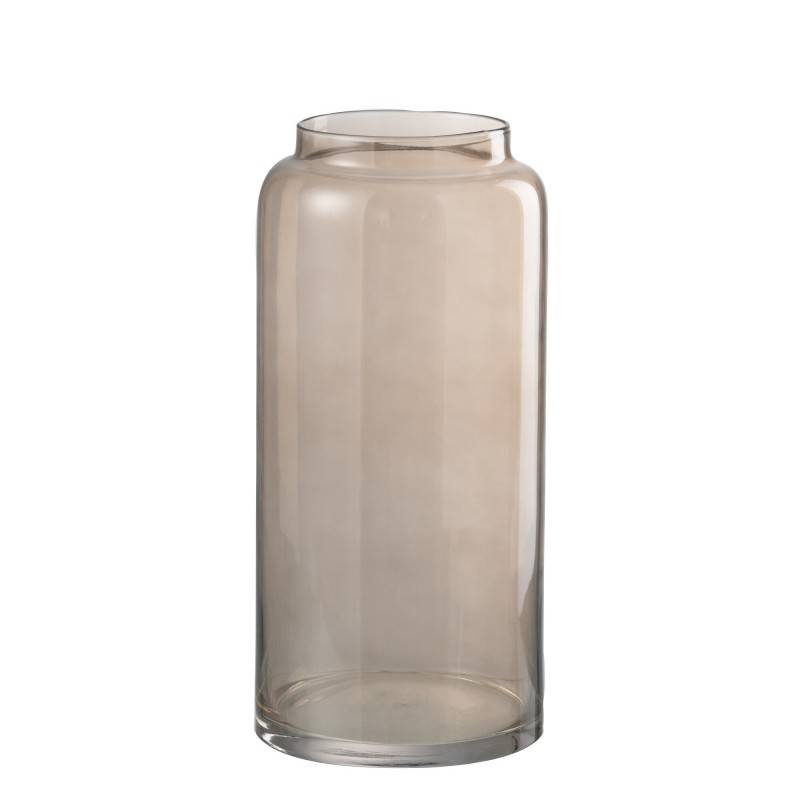 J-Line - Vase cylindrique en verre marron 19x19x40 cm - J-Line - Image 1