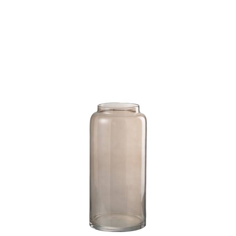 J-Line - Vase cylindrique en verre marron 19x19x40 cm - J-Line - Image 2