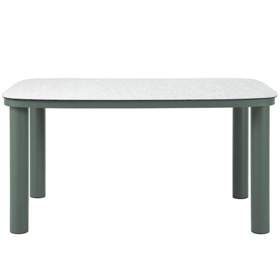 Oviala - Table de jardin structure en aluminium 6 personnes L150x90cm vert Nocera - Oviala - Image 6