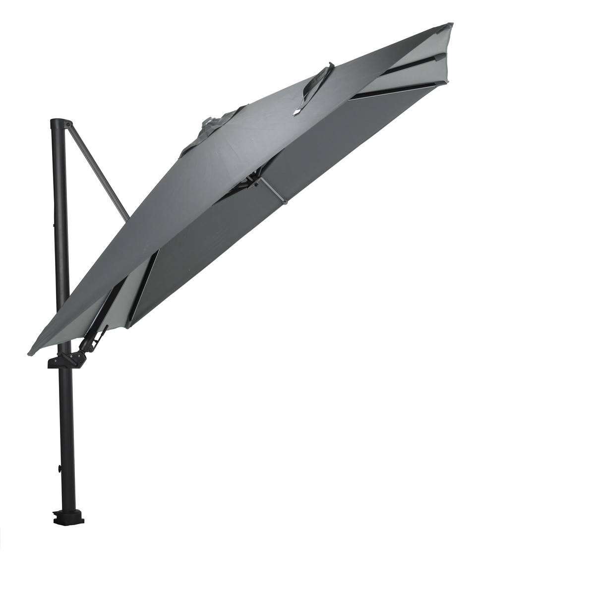 Garden Impressions - Parasol Hawaii Lumen 300x300 - noir charbon/gris foncé - Garden Impressions - Imagen 2