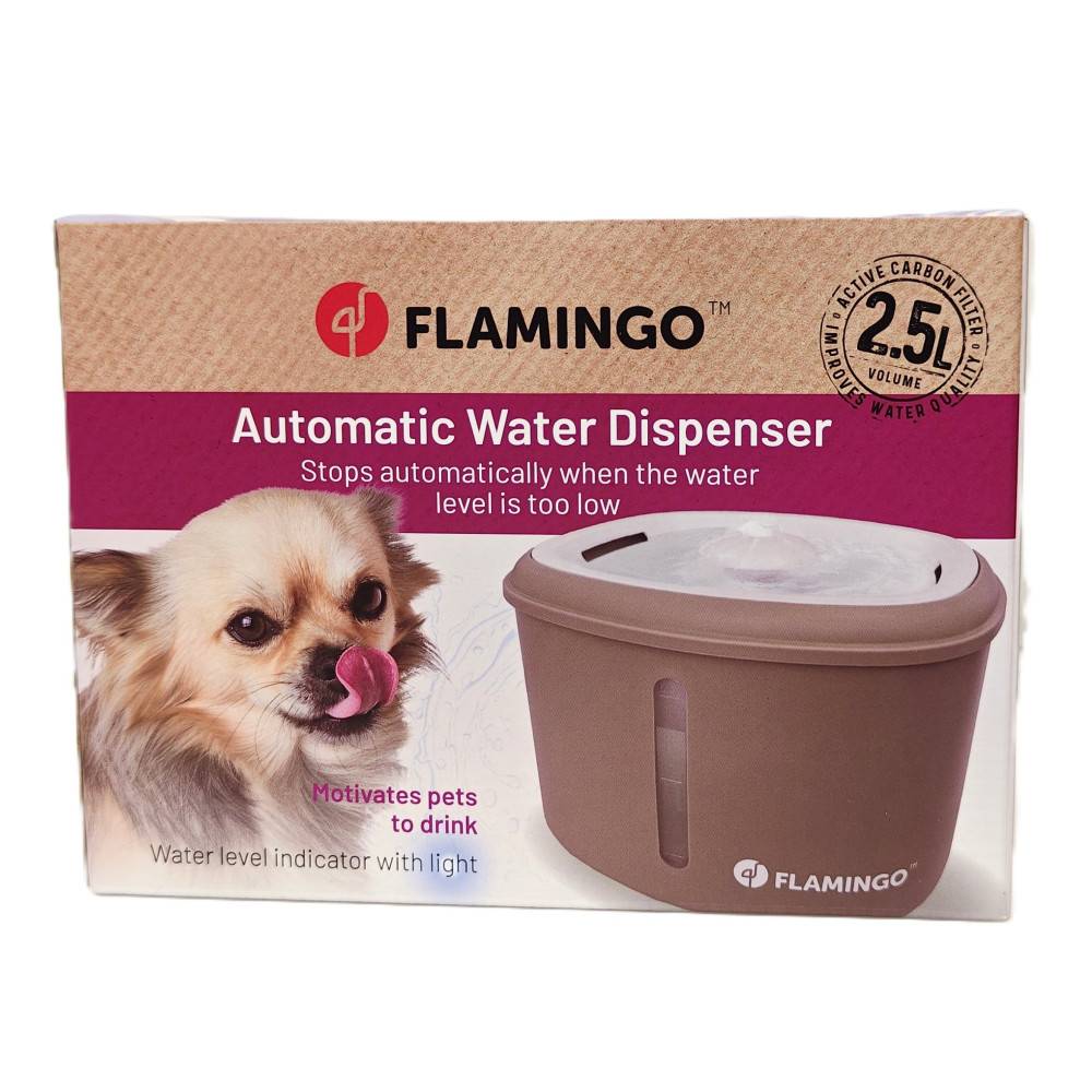Fontaine a eau Finto Beige 2,5 Litres pour chat et petit chien - Image 5