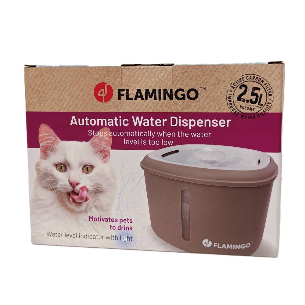 Fontaine a eau Finto Beige 2,5 Litres pour chat et petit chien - Image 4