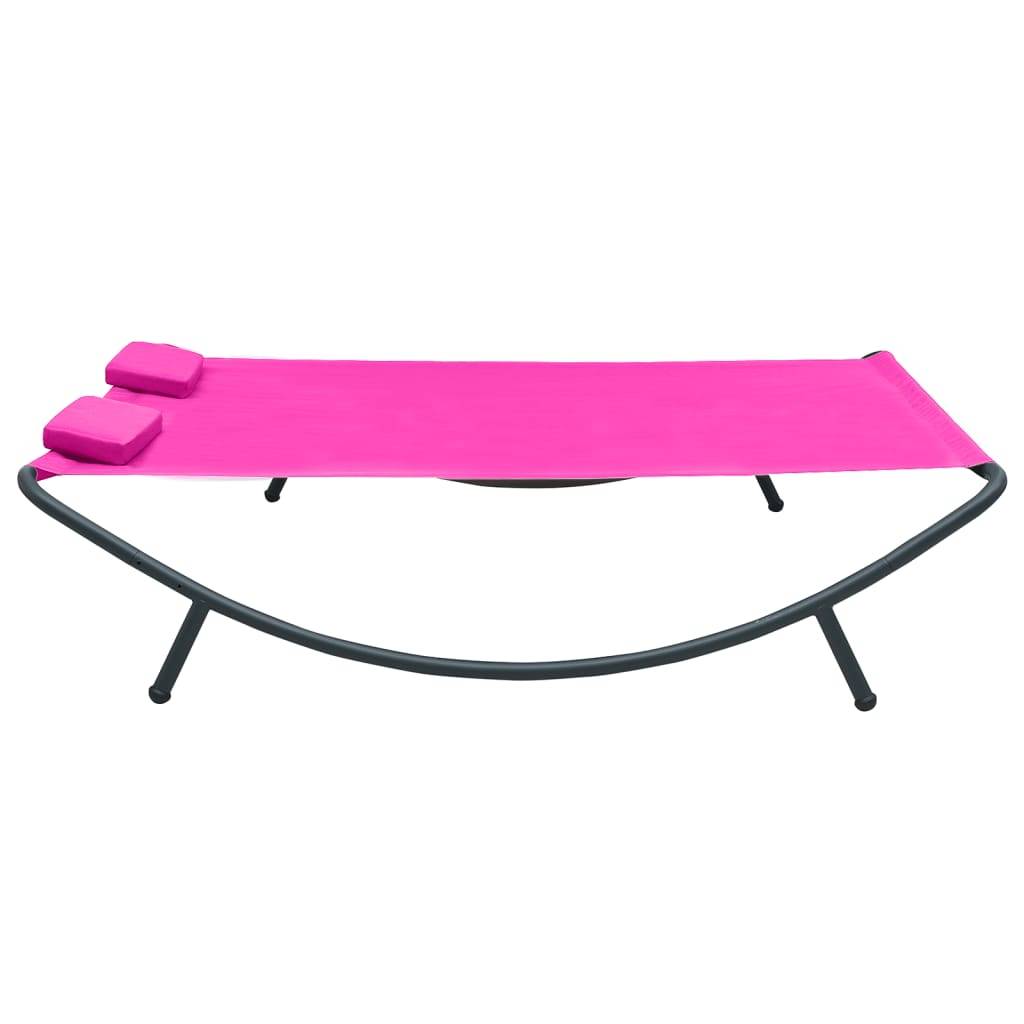 Prolenta Premium - Chaise longue pliante/transat Garinor Rose 200 X 145 cm - P87209R - Image 1
