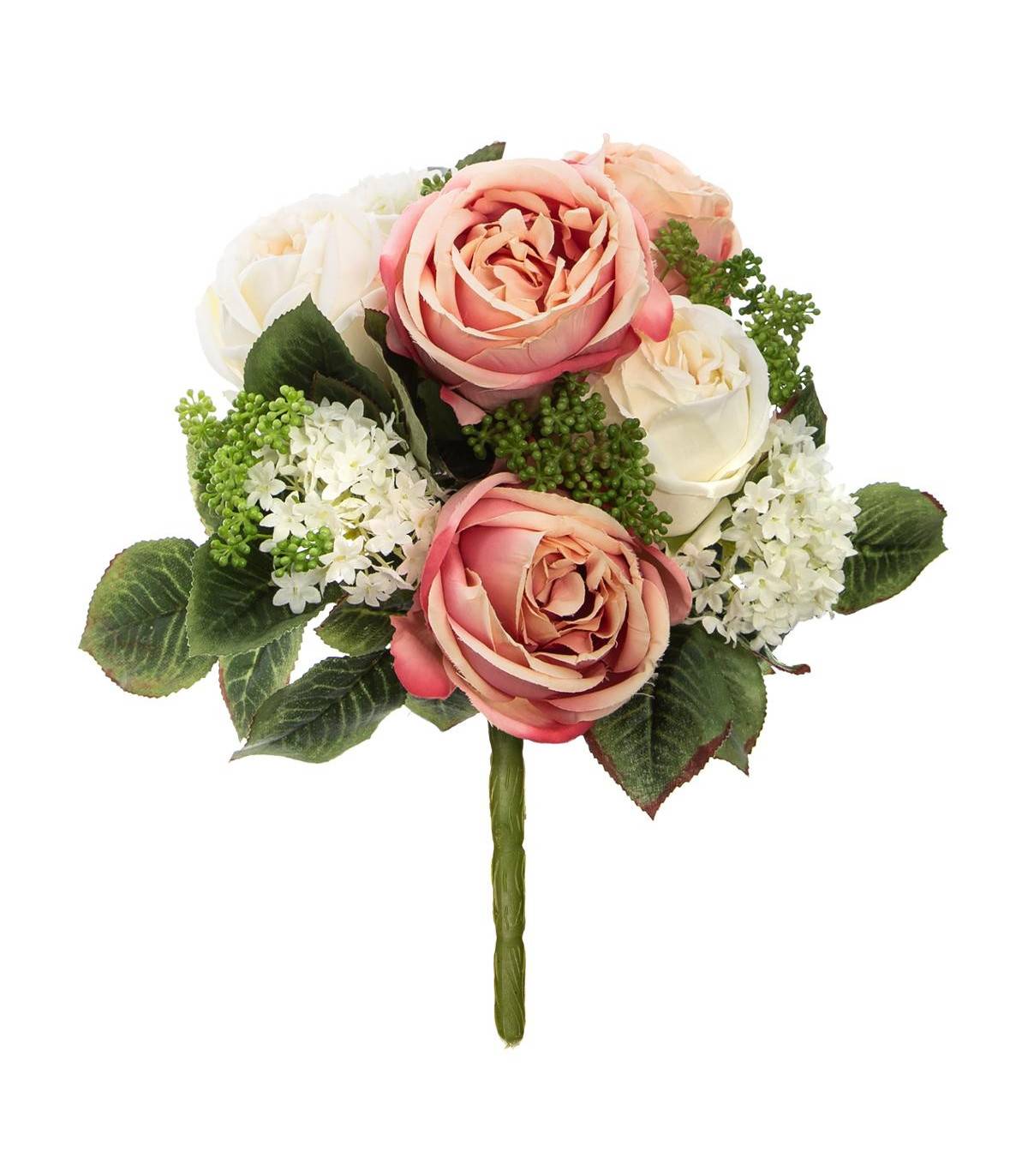 Bouquet composé Fleurs artificielles D. 20 x H. 30 cm - Image 1