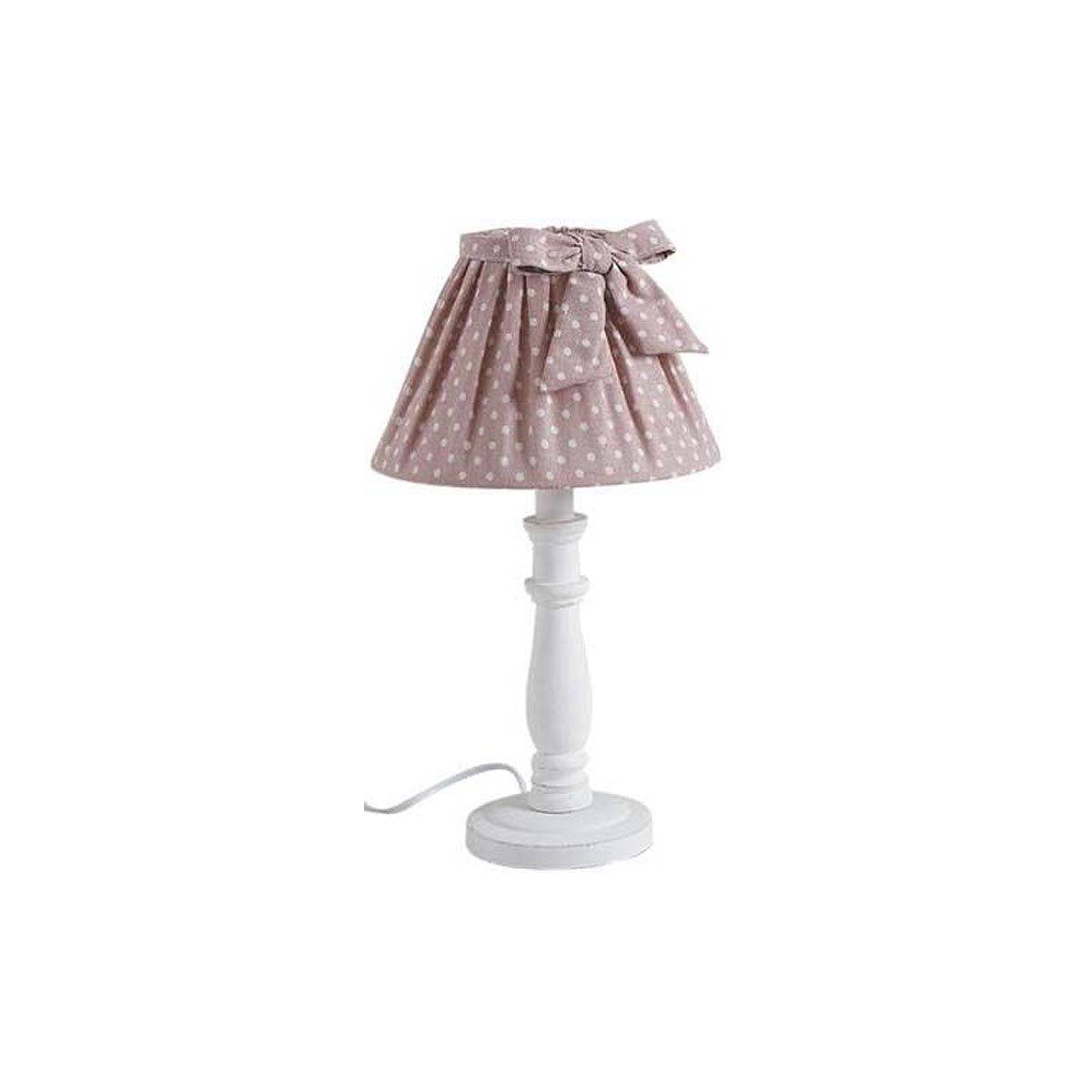 Aubry Gaspard - Lampe de chevet Shabby choc 40cm Rose - Imagen 1