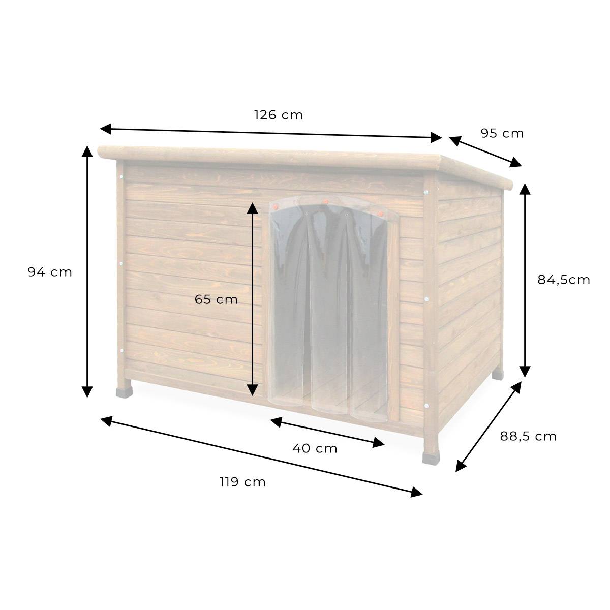 Niche chien LUCKY XL - Cémonjardin - Imagen 5