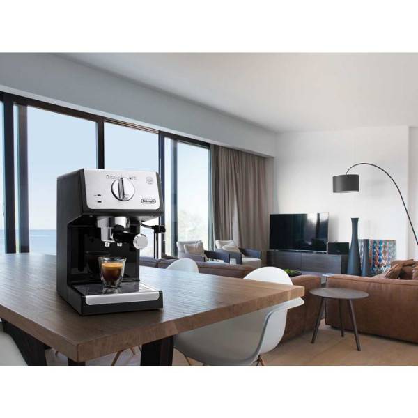 Machine a Cafe  a espresso pompe - DELONGHI - ECP33.21.BK - 15 bars - Noir / Silver - Image 4