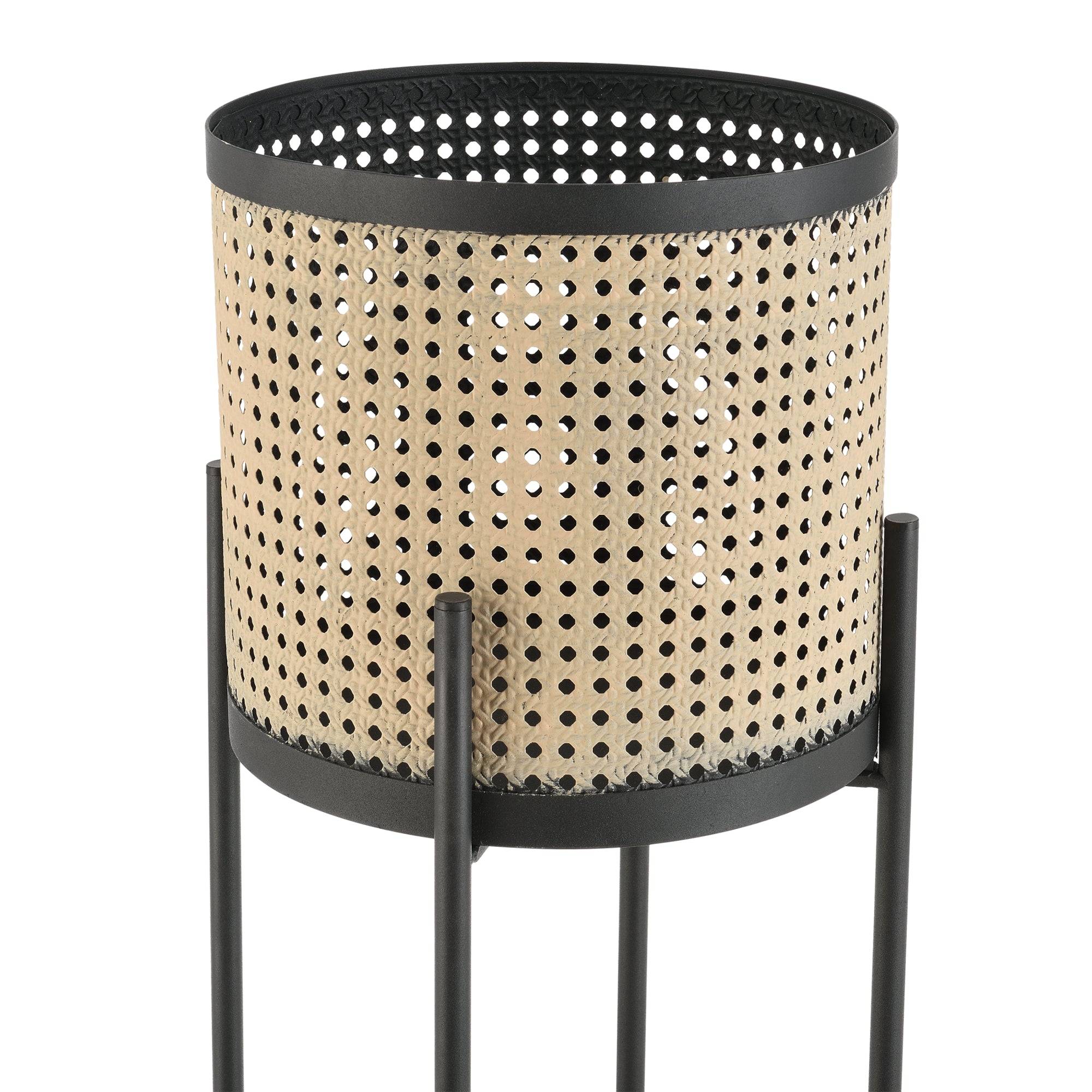Helloshop26 - Lot de 2 supports de plante colfontaine métal tailles différentes noir sable - Imagen 5