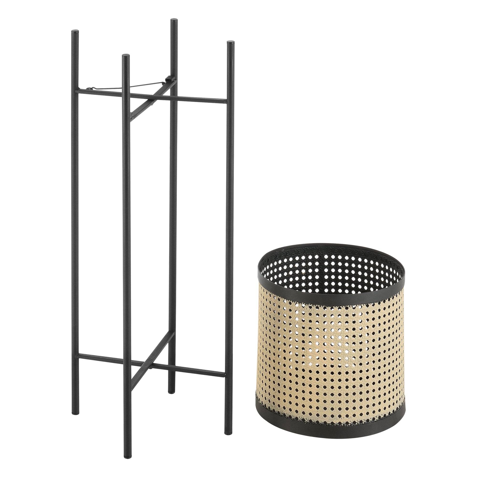 Helloshop26 - Lot de 2 supports de plante colfontaine métal tailles différentes noir sable - Imagen 4