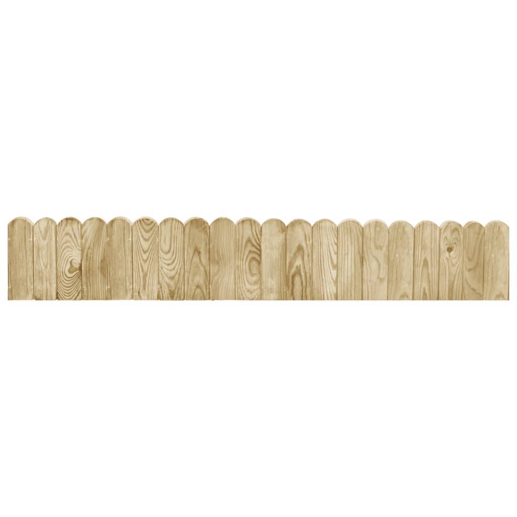 Rouleau bordure bois de pin parterres fleurs aménagement rustique 3,6m x 20cm - ComfortXL Outdoor Living - Image 2