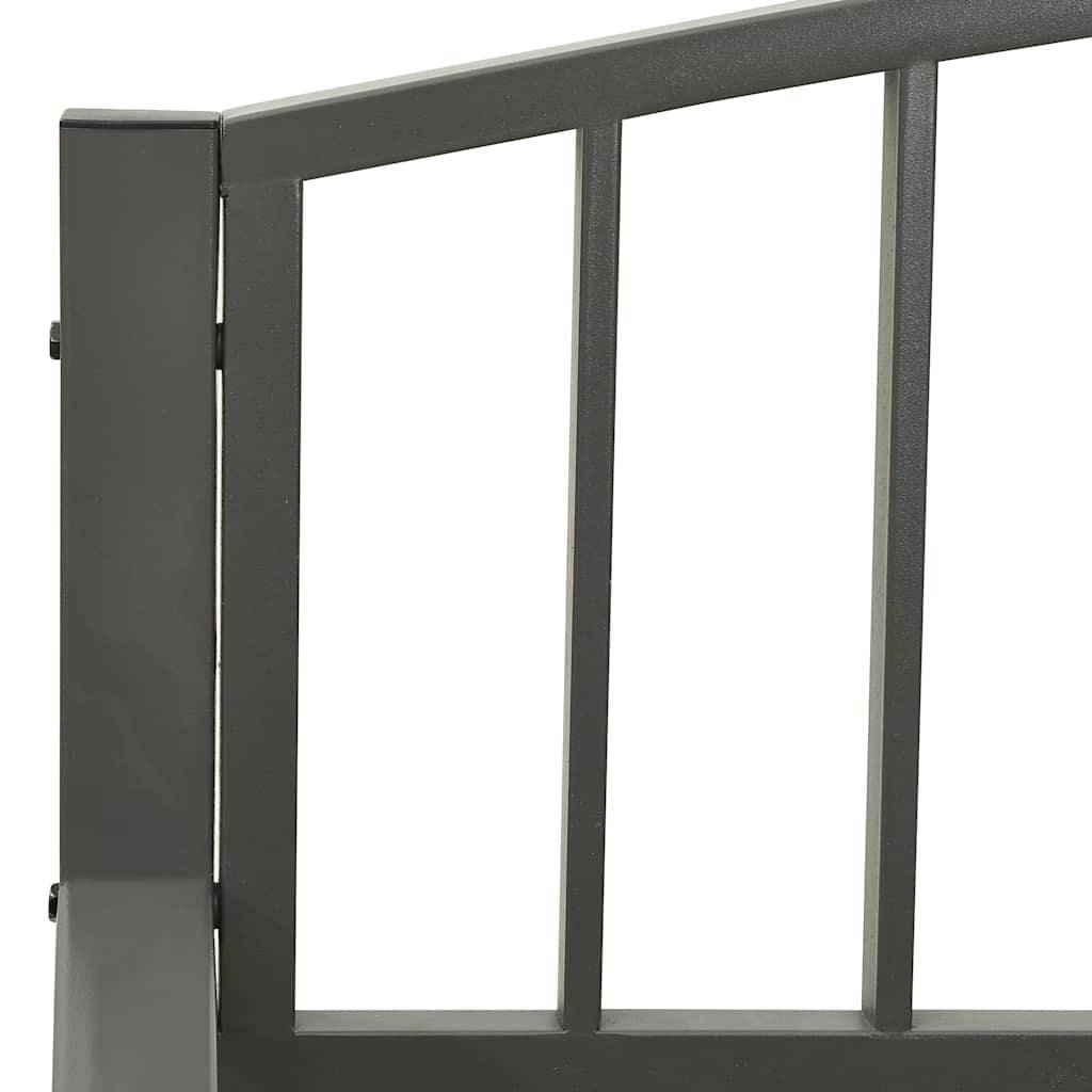 Vidaxl - Banc de jardin 125 cm acier gris vidaXL 312037 - Imagen 6
