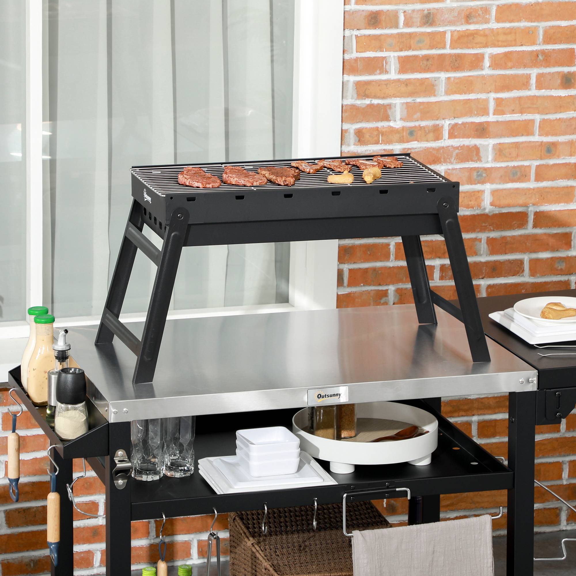 Barbecue à Charbon Pliable Avec Grille - BQ-M2 - Noir - High Tech Provider