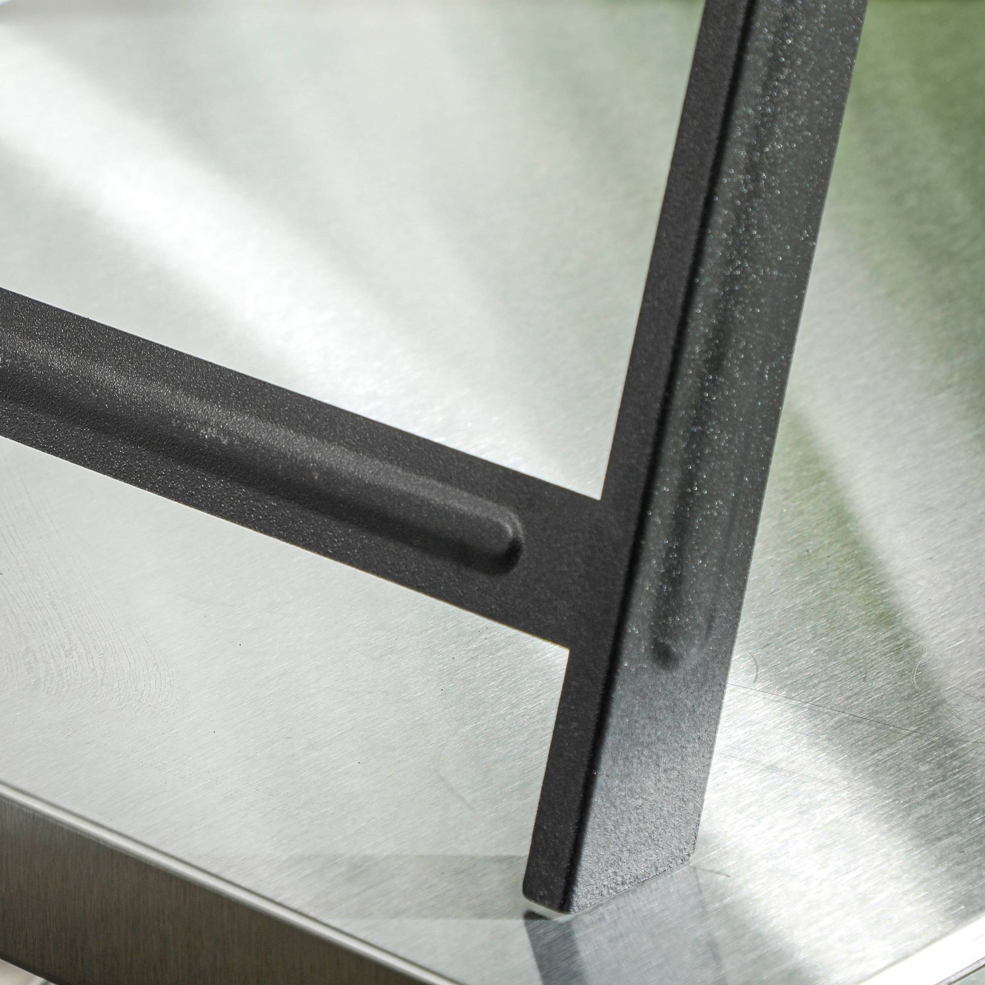 Outsunny - Barbecue à charbon de bois pliable portable dim. 74L x 30l x 37H cm avec grille acier noir - Outsunny - Imagen 6