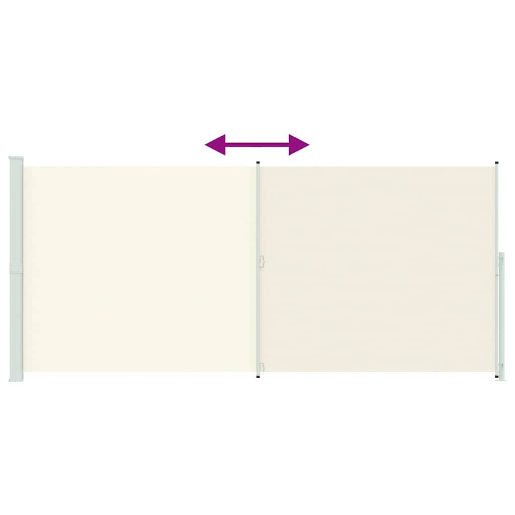 Store latéral rétractable polyester crème 220 x 500 cm - PANGIVO - Image 7
