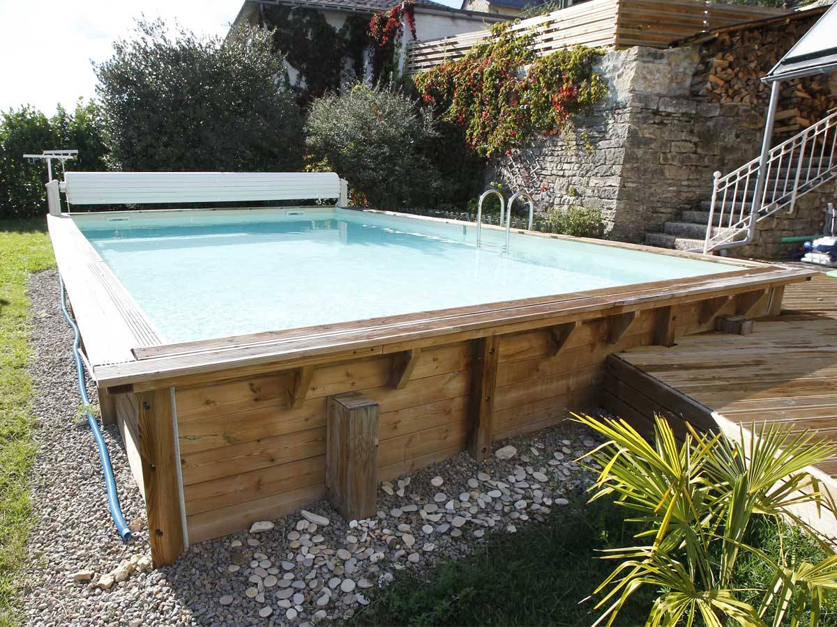 Ubbink - Piscine bois Linéa 6,50 x 3,50 x 1,40 m - Liner bleu - Ubbink - Imagen 2