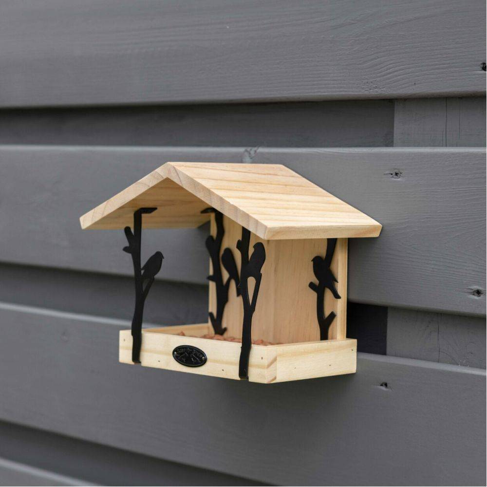 Esschert Design - Mangeoire murale en Pin et fer - Image 2