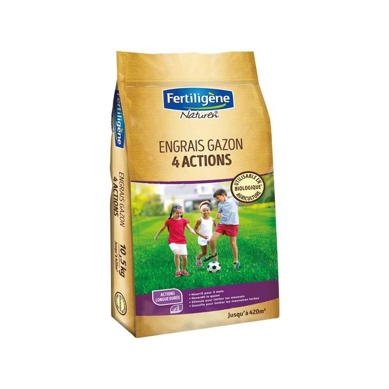 Fertiligène - Engrais Gazon 4 Actions 10.5kg /nc Fertiligene - F4lpon - Image 1