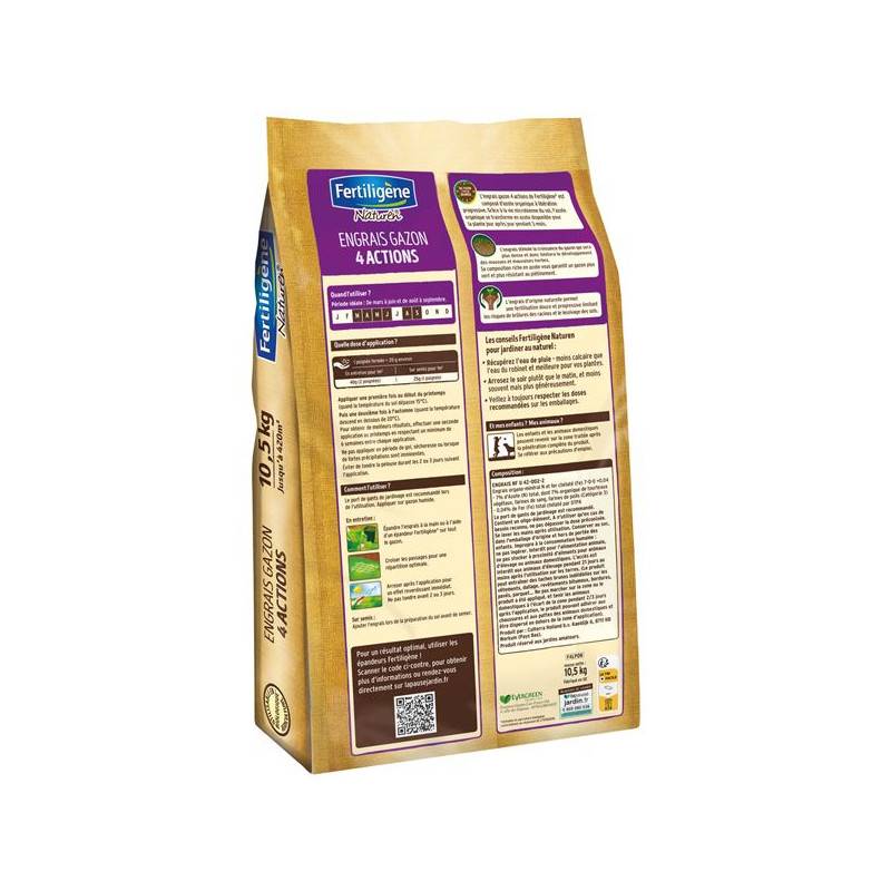 Fertiligène - Engrais Gazon 4 Actions 10.5kg /nc Fertiligene - F4lpon - Image 2