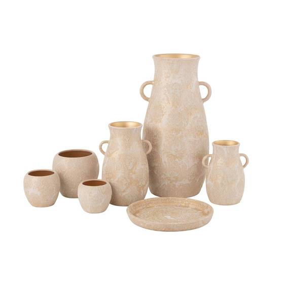Vase en Terre Cuite "Amphore" 30cm Rose - Image 4