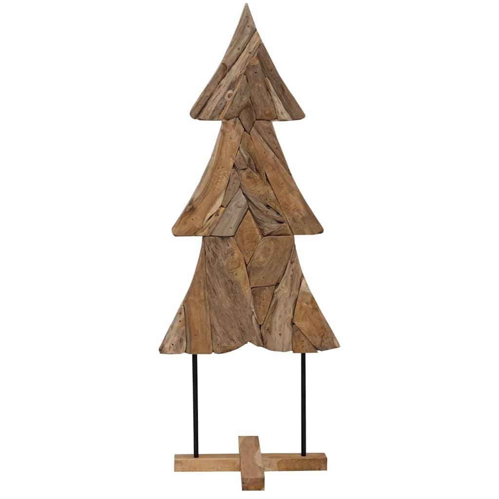 Arbre de Noël design en bois de teck massif pour décoration intérieure 150 cm – ComfortXL Outdoor Living - Image 4