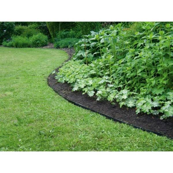 Garden ID - Bordure de jardin en caoutchouc recyclé - GARDEN ID Eco Border - 5 m H10 cm - Indestructible - Flexible, pose droite ou courbé - Image 3