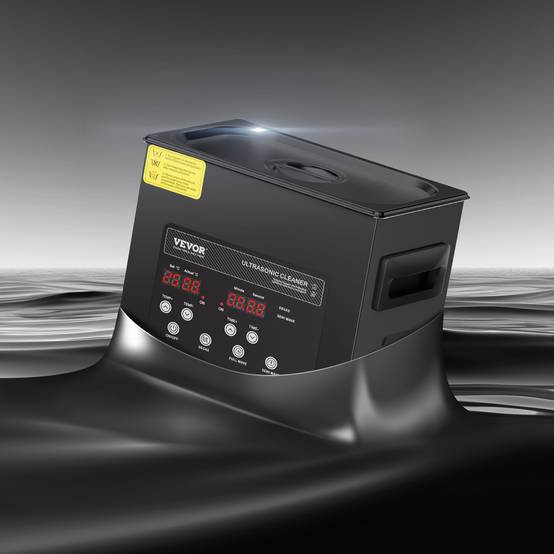 VEVOR Nettoyeur ultrasons numérique 3L, 120W, mode doux et dégazage, chauffage/minuterie, pour prothèses, bijoux, outils. - Image 8