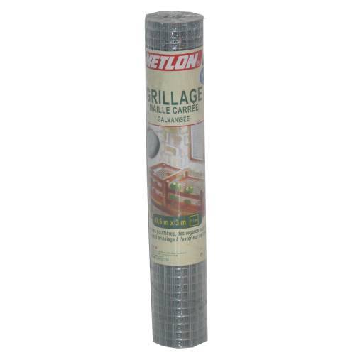 Centrale Brico - Malla para animales soldada gris, H.0.5 x L.3 m, malla H.12 x l.12.7 mm Central Brico