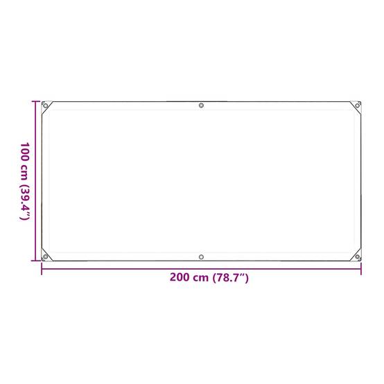 ComfortXL - Petite bâche protection PVC chantier extérieur anti-pluie 1x2m transparent - ComfortXL Outdoor Living - Image 10