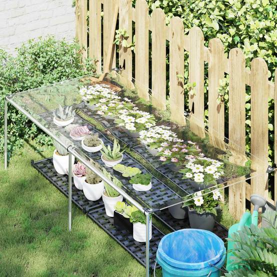 ComfortXL - Petite bâche protection PVC chantier extérieur anti-pluie 1x2m transparent - ComfortXL Outdoor Living - Image 1