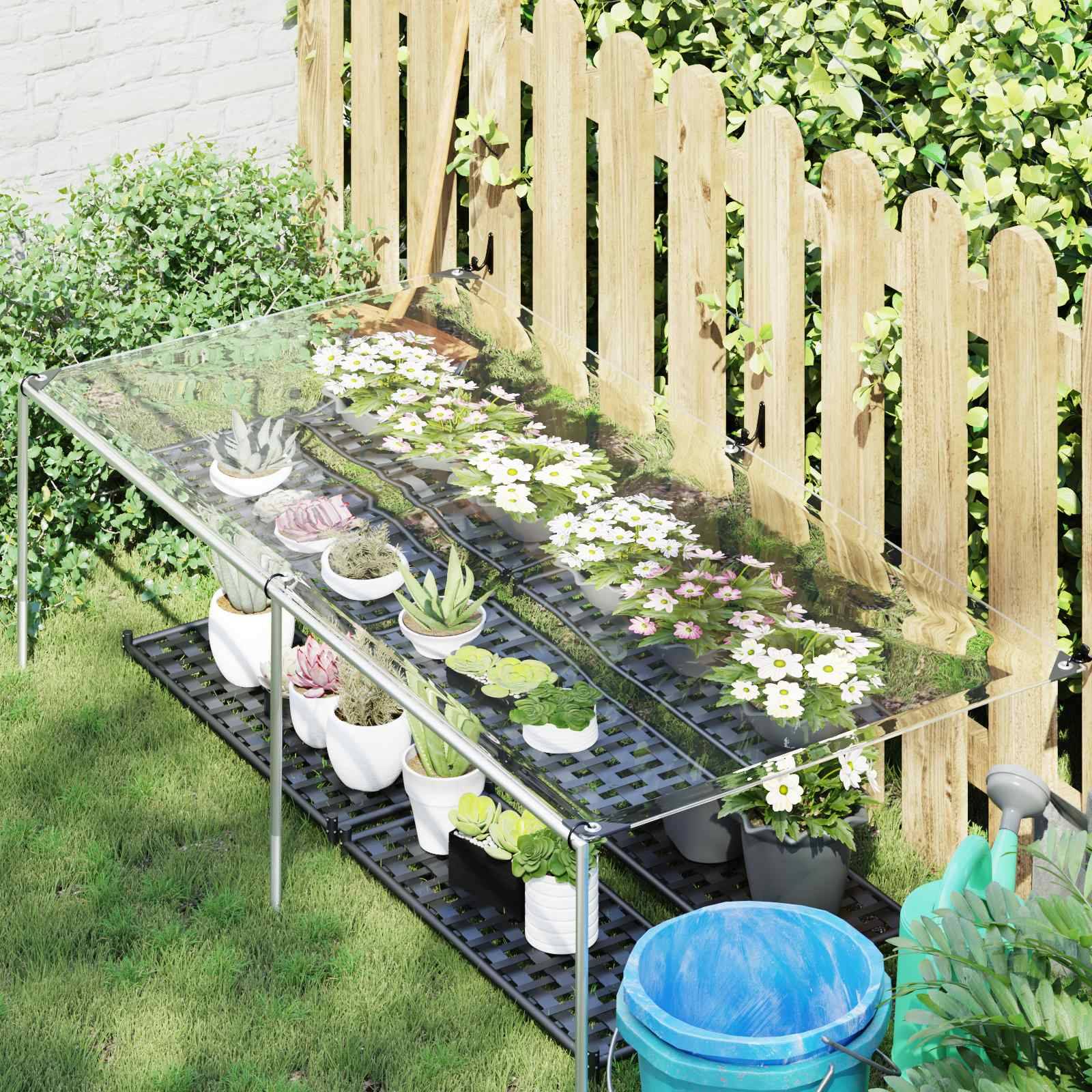 ComfortXL - Petite bâche protection PVC chantier extérieur anti-pluie 1x2m transparent - ComfortXL Outdoor Living - Image 1