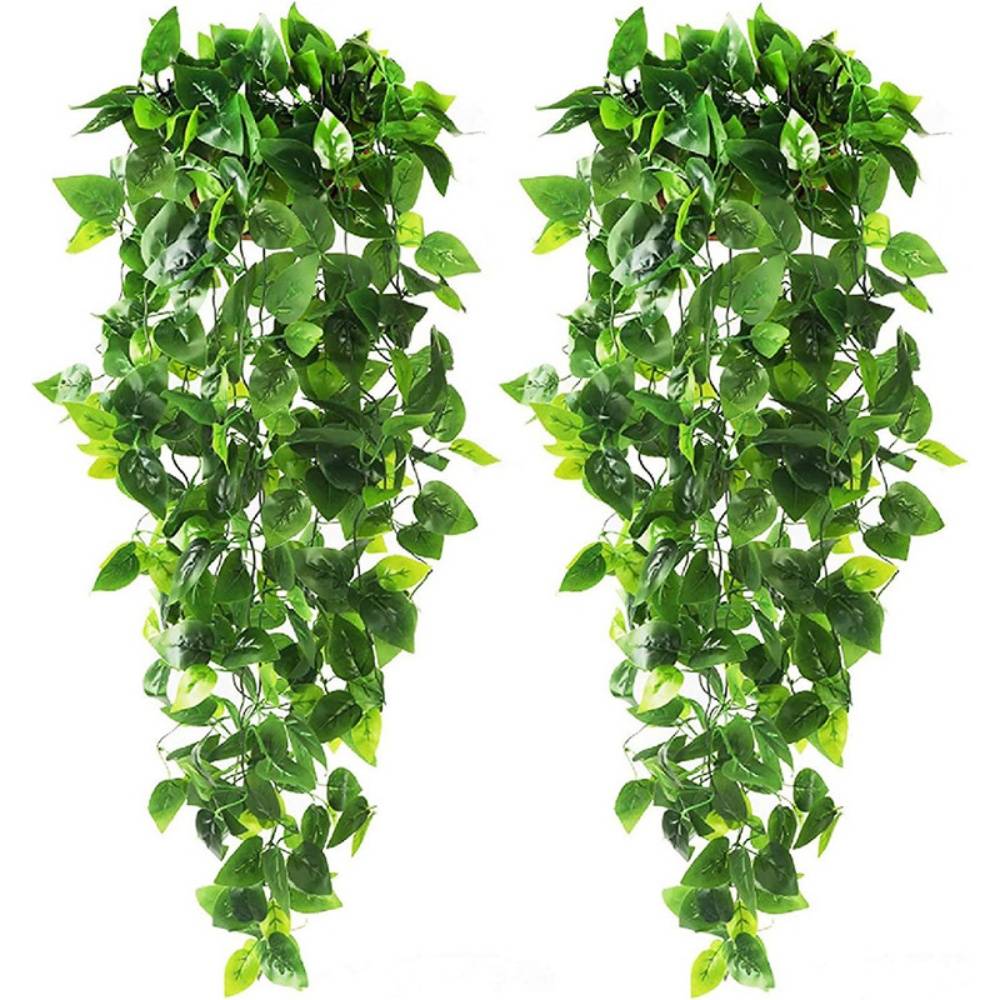 Lytech - Lierre Artificiel 1.1 mètre - Lot de 2 - Décoration Murale Végétale Réaliste - Lytech