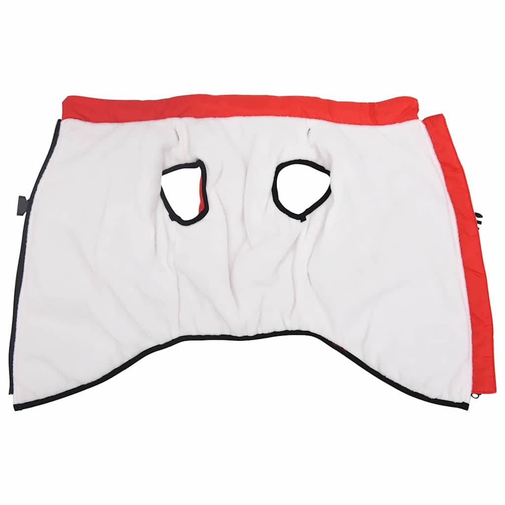 Manteau Chien Hiver Harnais Intégré Polaire Étanche Chaud 3XL Rouge - ComfortXL Outdoor Living - Image 3
