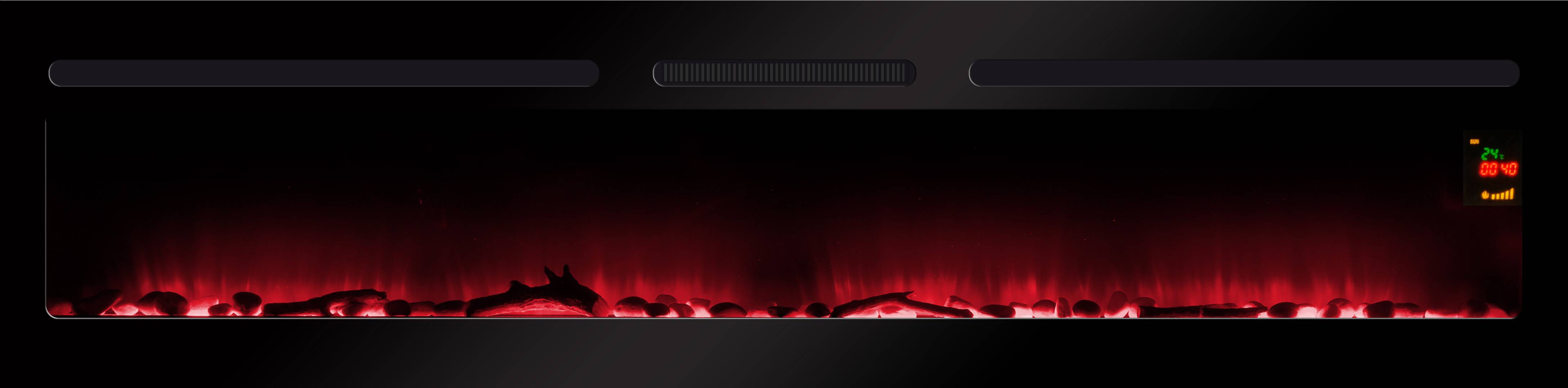 Cheminée électrique Encastrable Elysée 5XL 180 cm Effet Flammes LED Chemin'Arte - Imagen 3