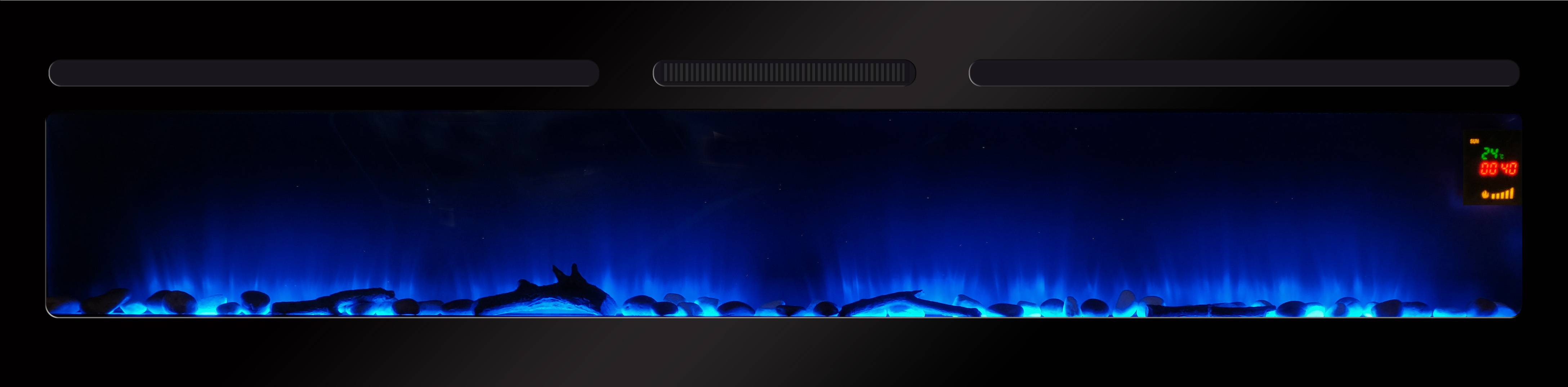 Cheminée électrique Encastrable Elysée 5XL 180 cm Effet Flammes LED Chemin'Arte - Imagen 2