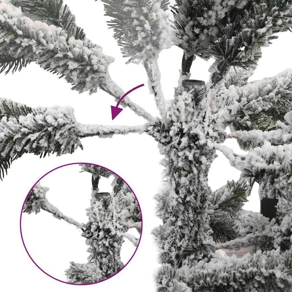 Sapin de Noël | Arbre de Noël artificiel à branches pliantes, duveteux de neige Maison Chic - Image 8