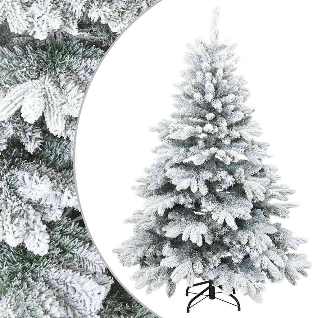 Sapin de Noël | Arbre de Noël artificiel à branches pliantes, duveteux de neige Maison Chic - Image 1