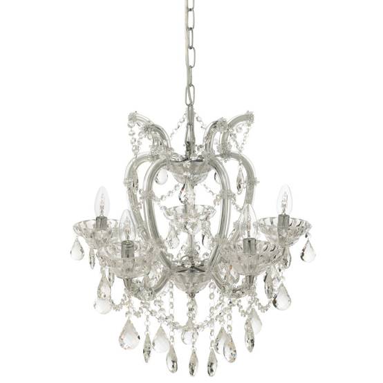 J-Line - Lustre en Verre "Antique" 57cm Transparent - Image 3