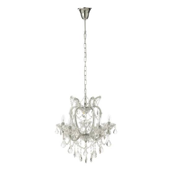 J-Line - Lustre en Verre "Antique" 57cm Transparent - Image 1