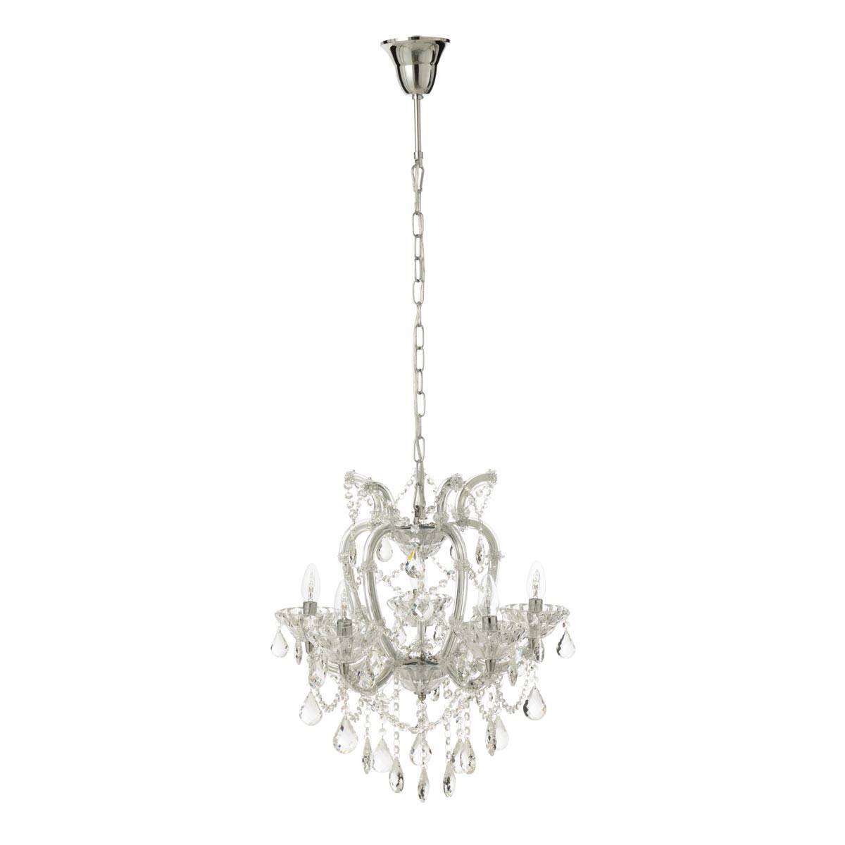 J-Line - Lustre en Verre "Antique" 57cm Transparent - Image 1